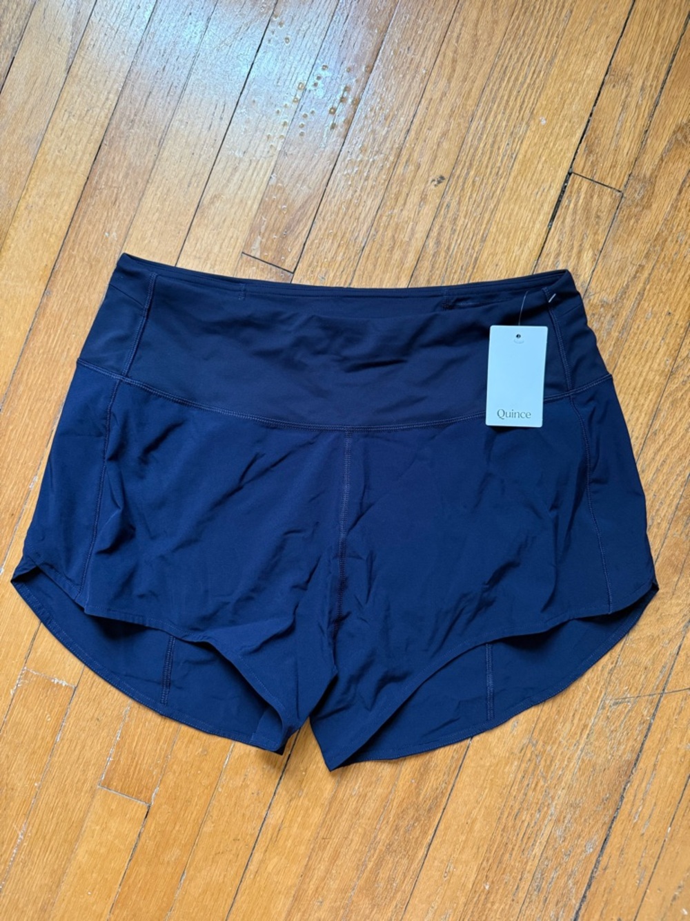 Quince Women's Navy Athletic Shorts